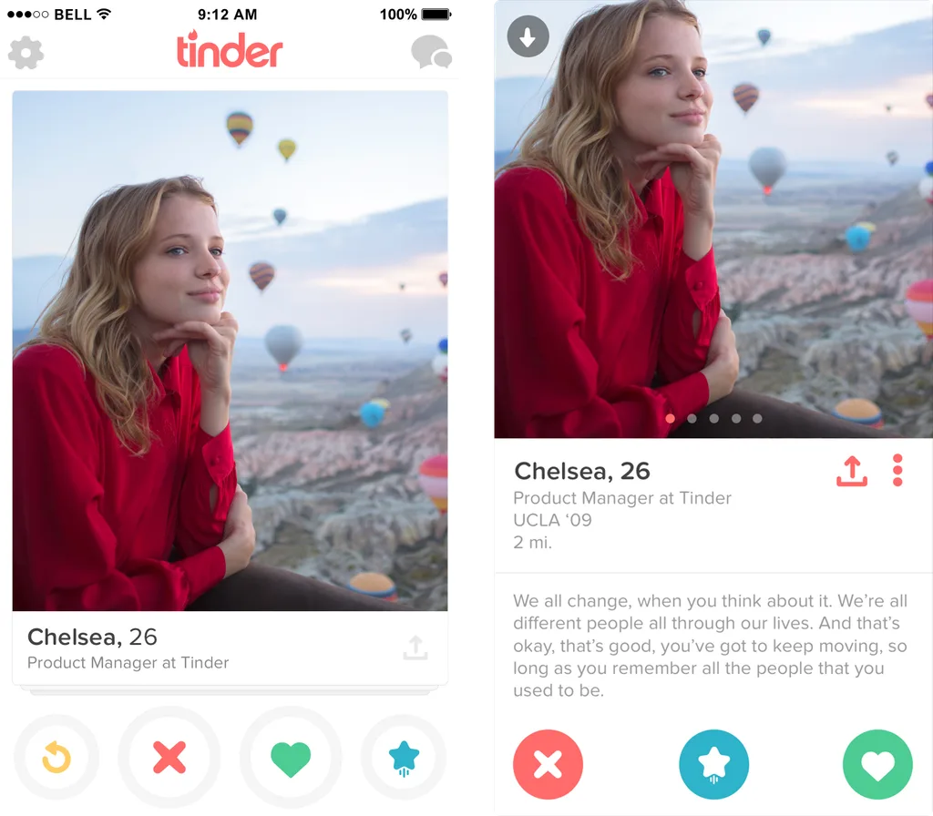 Tinder kullanıcılarının profil paylaşmalarını kolaylaştırıyor