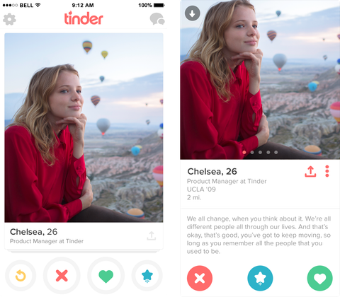 Tinder kullanıcılarının profil paylaşmalarını kolaylaştırıyor