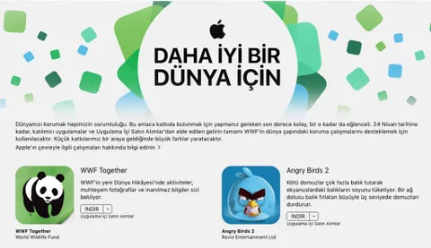 App Store’dan “daha iyi bir dünya için” uygulama ve oyunlar