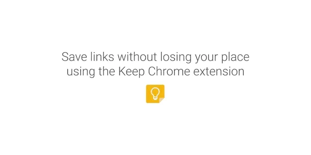 google keep chrome eklenti