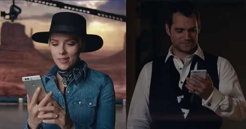 Huawei P9 reklamı Scarlett Johansson ve Henry Cavill ile yayında
