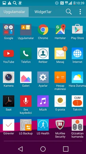 lg android telefonlarda 4.5g