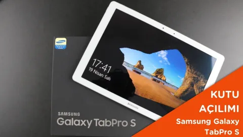 Video: Samsung Galaxy TabPro S Kutusundan Çıkıyor
