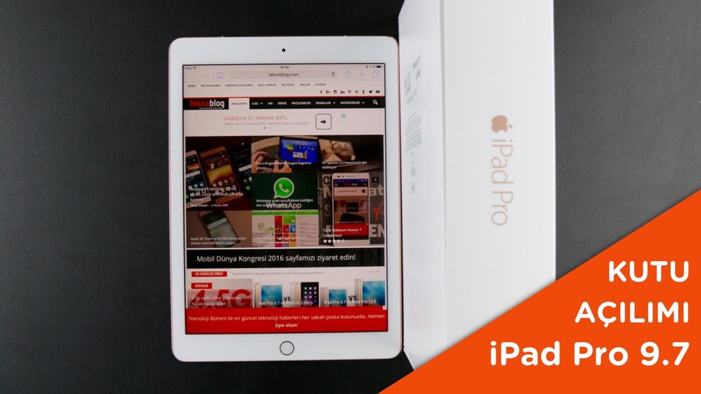 Video: iPad Pro 9.7 Kutusundan Çıkıyor