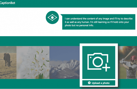 Microsoft Caption Bot ile fotoğrafları tanımlamaya çalışıyor