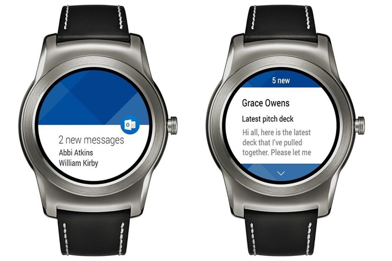 outlook android wear