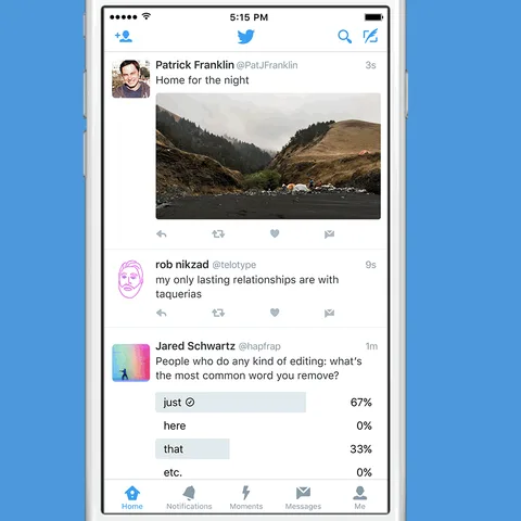 Twitter direkt mesaj butonu tweet altında gösteriliyor