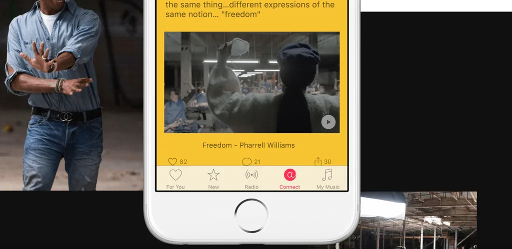 Apple Music Connect iOS 10 ile arka plana atılabilir