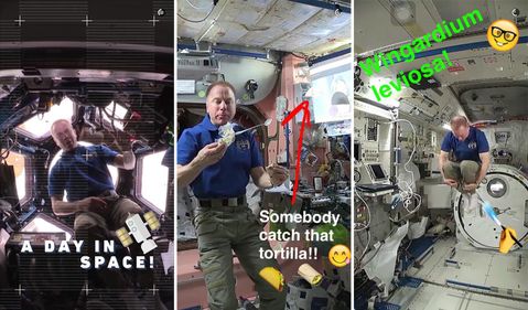 NASA Snapchat ile Uluslararası Uzay İstasyonu’nda sıradan bir günü anlatıyor