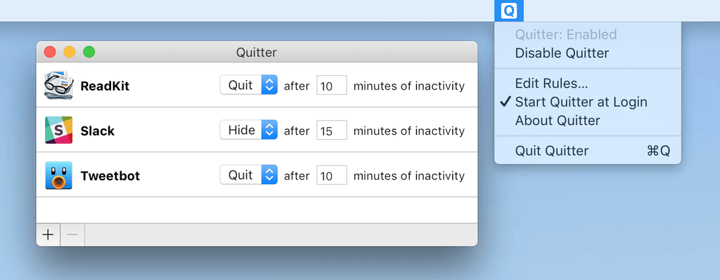 quitter