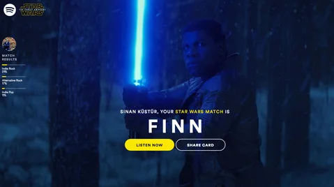 Spotify Star Wars gününü özel müzik listeleriyle kutluyor