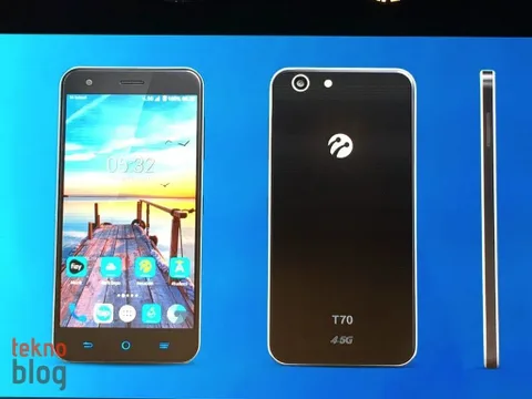 Turkcell T70 tanıtıldı: 5.2 inç HD ekran, 4 çekirdekli işlemci, 8 MP kamera