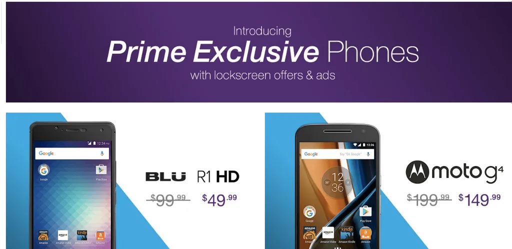 Amazon Android telefon fiyatlarını reklam gösterimi karşılığında indiriyor