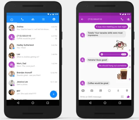 Facebook Messenger Android uygulamasıyla SMS alınıp gönderilecek