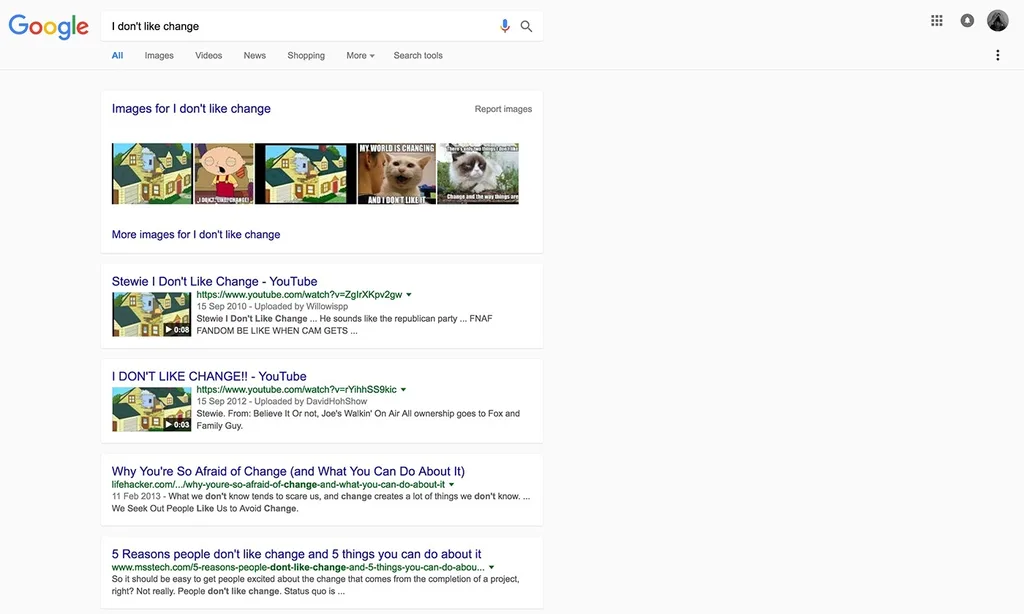 Google arama sonuçları sayfası için yeni tasarımı test ediyor