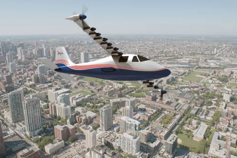 NASA X-57 14 elektrik motorlu hibrit test uçağı