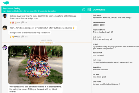 Public ünlülerin sohbetlerini izlemeyi mümkün kılıyor