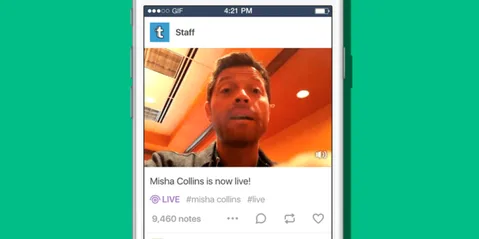 Tumblr canlı video özelliğini sıra dışı biçimde sunuyor