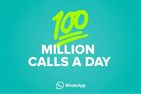 WhatsApp üzerinden her gün 100 milyon sesli arama yapılıyor