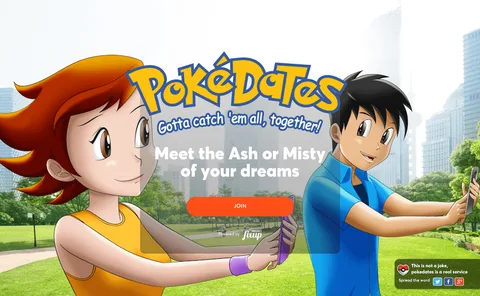 PokeDates Pokemon Go oyuncuları için çöpçatanlık yapıyor