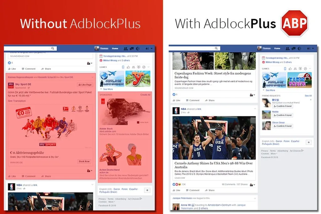 Adblock Plus ve Facebook arasındaki reklam engelleme savaşı sürüyor