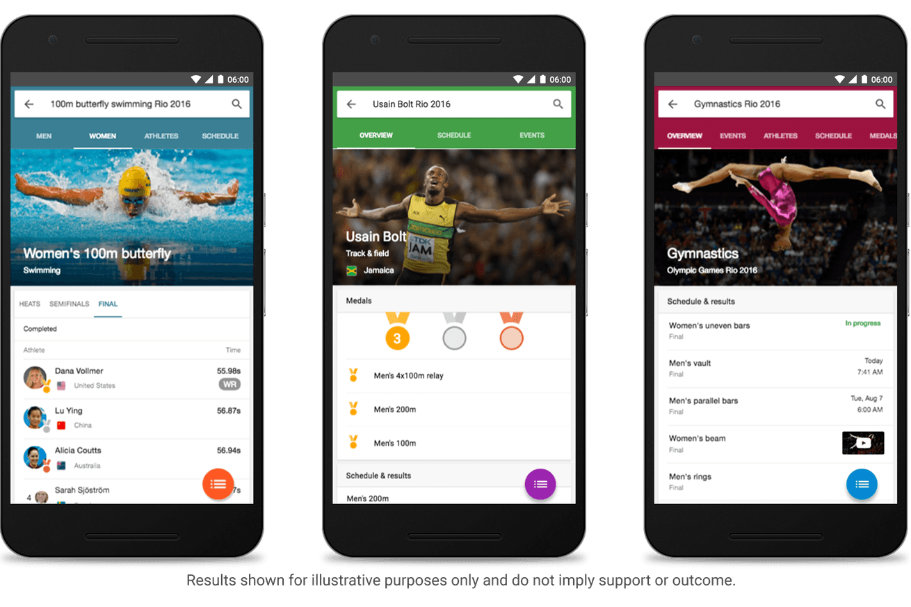 google olimpiyat oyunları