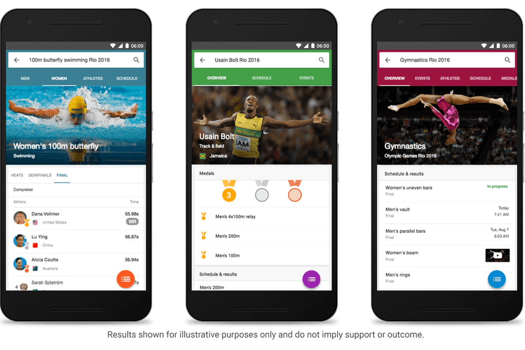 google olimpiyat oyunları