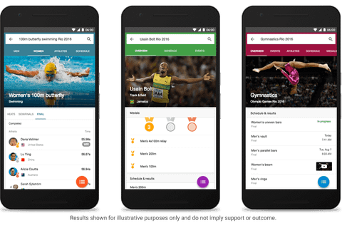 google olimpiyat oyunları