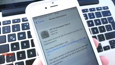 iOS 10 Beta 5 ve Public Beta 4 yayınlandı