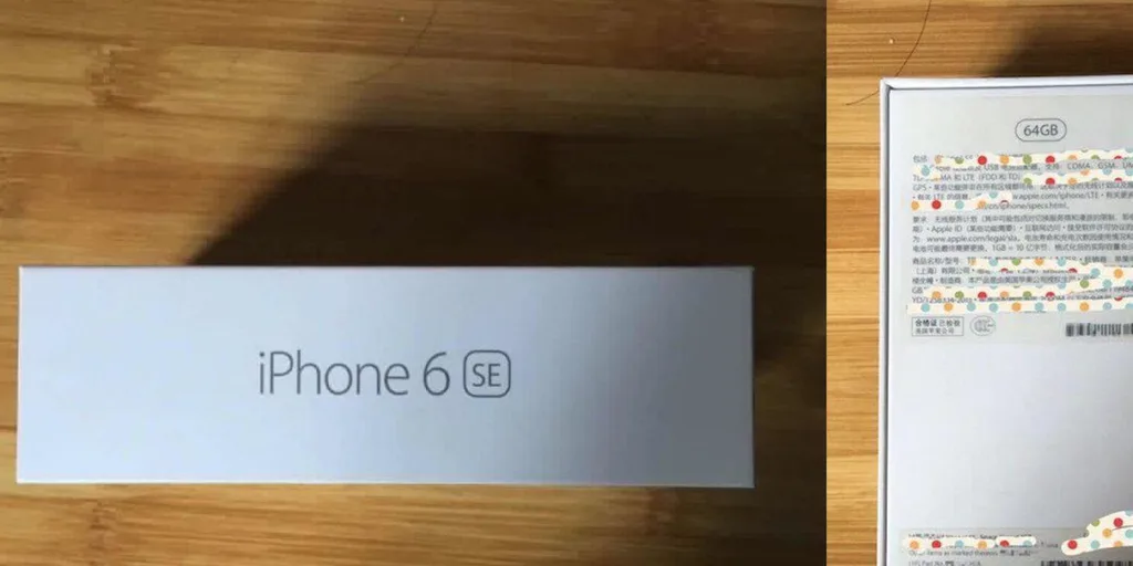 iPhone 6SE ismi bu kez taslak görünümlü ambalajın fotoğrafında görüldü