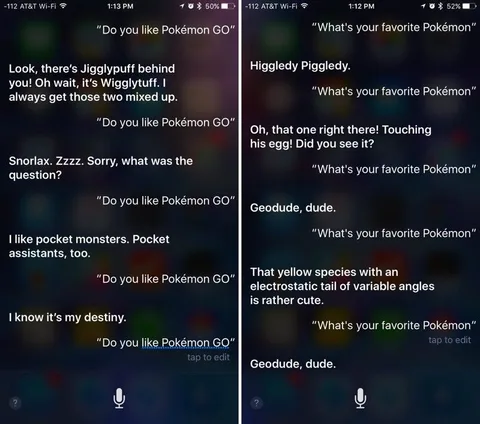 Pokemon Go çılgınlığına Siri de kayıtsız kalamadı