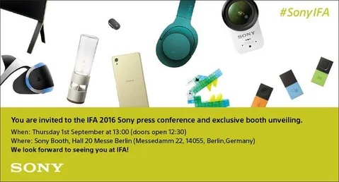 Sony IFA 2016 davetiyesinde yeni ürünlerin ipuçlarını veriyor