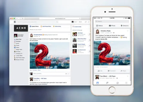 Facebook at Work Slack’i yenmek için yola çıkmaya hazır