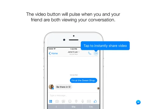 Facebook Messenger ile sohbetlerde anında video paylaşılabilecek