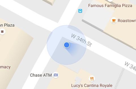 Google Haritalar mavi ışın ile kullanıcılarına yönlerini gösterecek