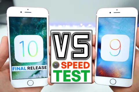iOS 10 vs. iOS 9.3.5: Video hangisinin hızlı olduğunu gösteriyor