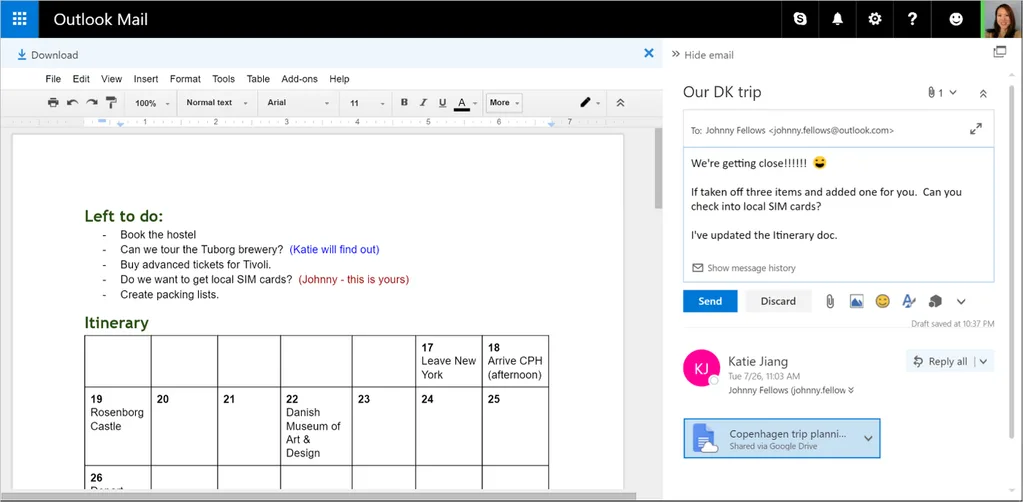 Outlook.com Google Drive desteği kazanıyor