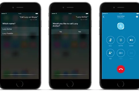 Skype iOS uygulamasına Siri entegrasyonu güncellemesi