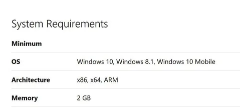 Facebook Windows 10 Mobile uygulamaları için 2 GB RAM istiyor