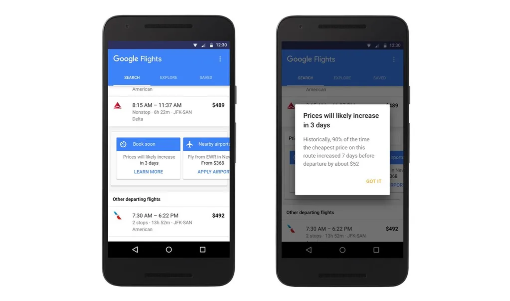 Google uçak bileti almak için en uygun zamanı söyleyecek