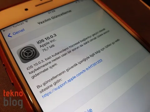 iOS 10.0.3 güncellemesi iPhone 7 ve iPhone 7 Plus için yayınlandı
