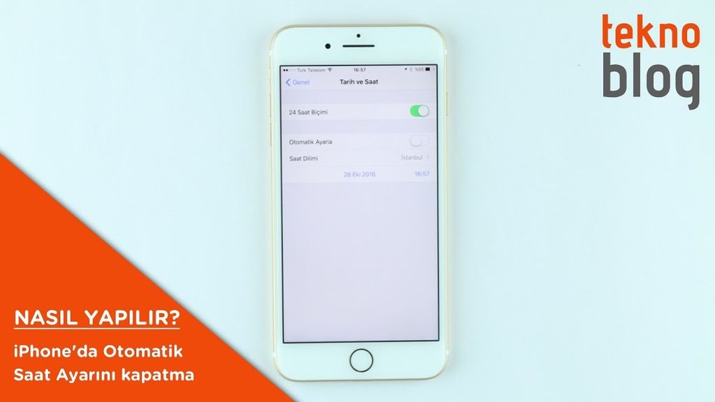 iphone otomatik saat ayarı