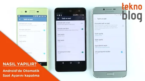 Nasıl Yapılır: Android’de otomatik saat ayarını kapatma
