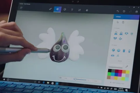 Microsoft Paint 3D uygulamasını test kullanıcıları için dağıtıma sundu