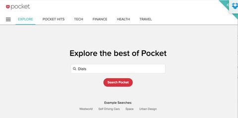 Pocket Keşfet sekmesinde okuyacak yeni şeyler önerecek