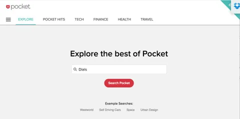 Pocket Keşfet sekmesinde okuyacak yeni şeyler önerecek