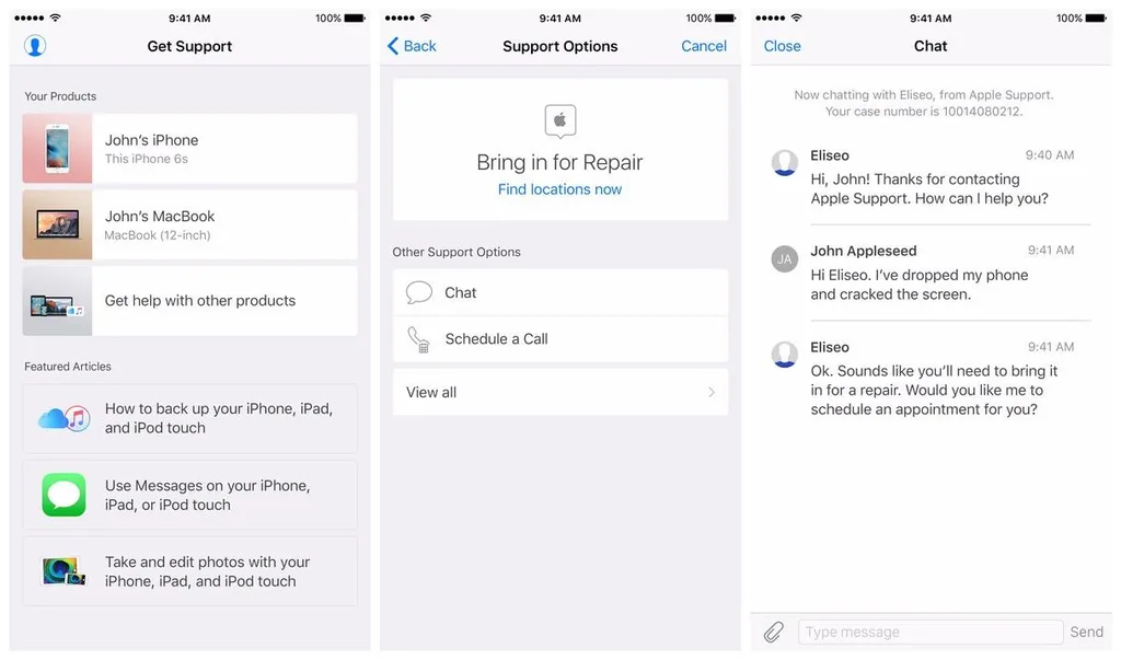 Apple Support uygulaması teknik desteğe ulaşmayı kolaylaştıracak