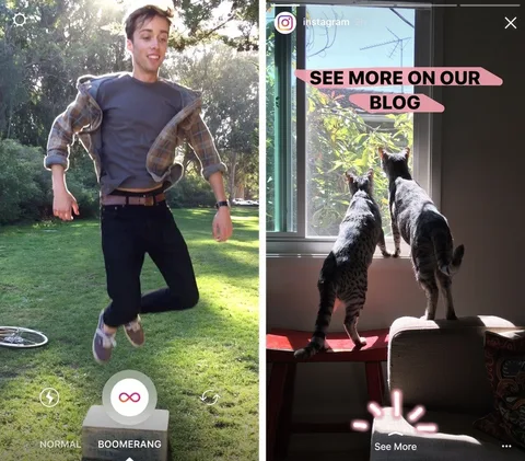 Instagram hikayeleri ile Boomerang görüntüleri paylaşılabilecek