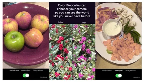 Microsoft Color Binoculars uygulamasıyla renk körlerine yardımcı olacak