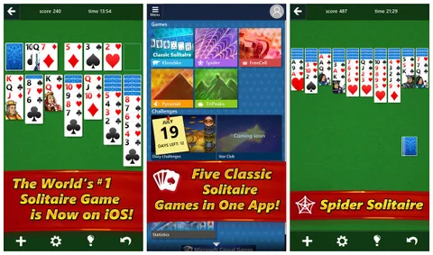Microsoft Solitaire şimdi iOS ve Android’e geldi